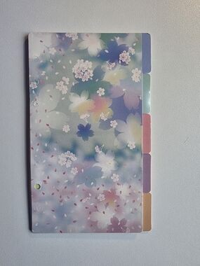 A6 Floral Pastel Tabbed Planner Divider Set Of 5